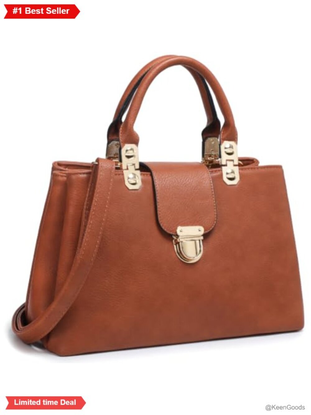 Vegan Leather Satchel Handbag Top Handle Medium Tote Shoulder Bag Crossbody